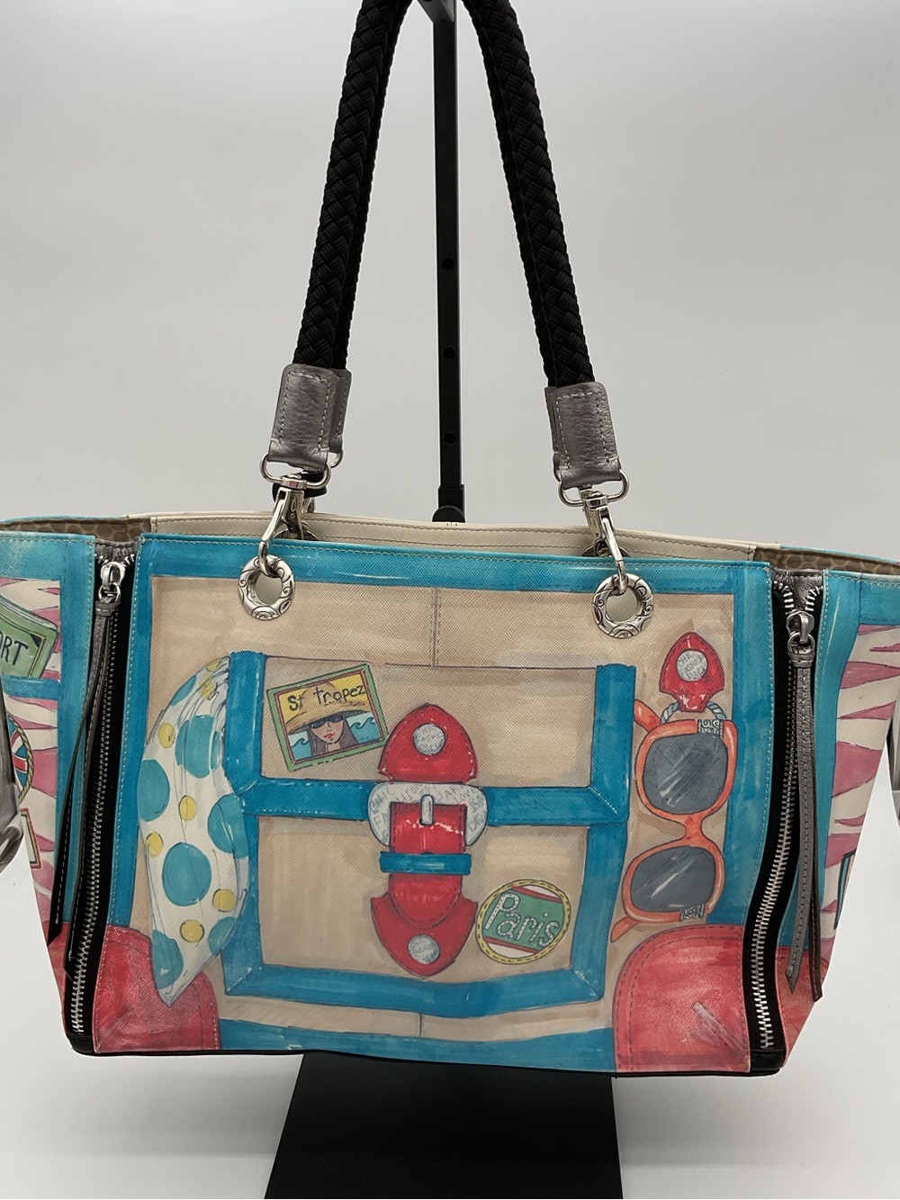 Brighton Fashionista St Tropez Travel-Print Large Tote